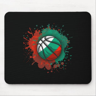 Skelett mit bulgarischer Flagge Mousepad
