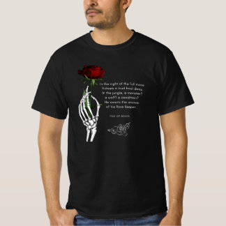 Skelett mit Rose T-Shirt