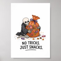 Skelett mit Süßigkeiten-Tasche Lustige Halloween-I