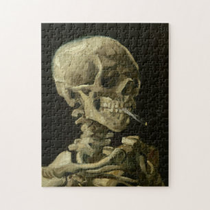 Skelett mit Zigarette von Van Gogh