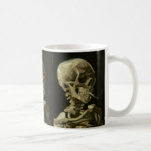 Skelett mit Zigarette von Van Gogh Kaffeetasse