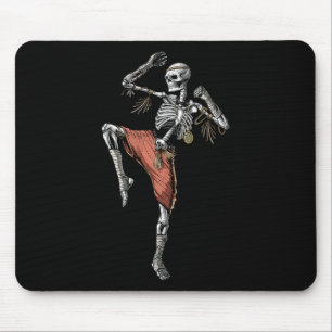 Skelett Muay Thai Boxen Karate Kickboxen Martia Mousepad