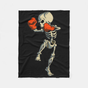 Skelett Muay Thai Halloween Kickboxen Mma Kämpfer Fleecedecke