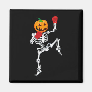 Skelett Muay Thai Halloween-Kürbis-Kickboxen Mm Magnet