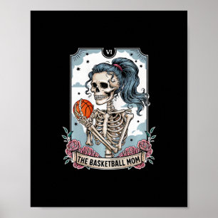 Skelett Mumie Tarotkarte Skelett Muttertag Poster