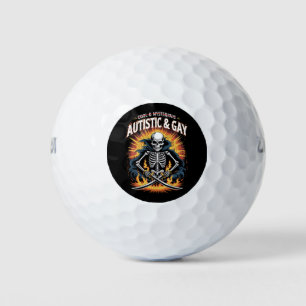Skelett Nicht Cool Und Geheimnisvoll Autistischer Golfball
