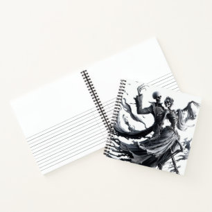 Skelett Notizbuch
