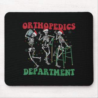Skelett Orthopädie Abteilung Santa Weihnachten Mousepad