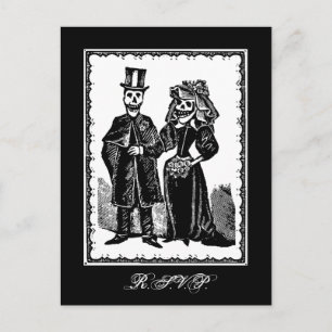 Skelett-Paar (RSVP) - Postkarte