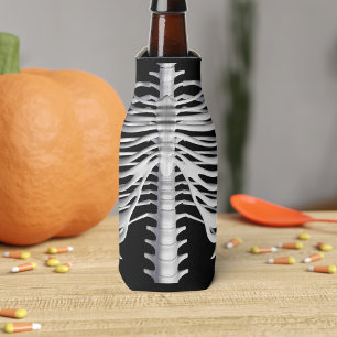 Skelett Party Halloween Black Bottle Cooler Flaschenkühler