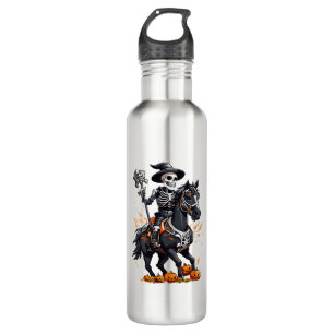 Skelett-Pferd-Reiter Edelstahlflasche