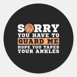 Skelett Point Guard - Tut mir leid, dass du mich b Runder Aufkleber