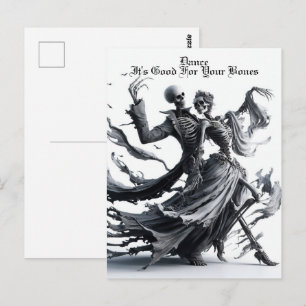 Skelett Postkarte