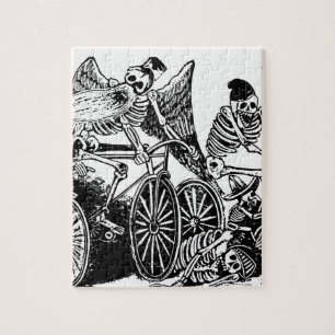 Skelett-Radfahrer von José Guadalupe Posada