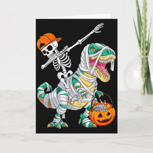 Skelett Reiten Tanzender Dab Dinosaurier T Rex Hal Karte