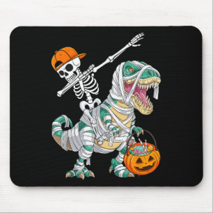 Skelett Reiten Tanzender Dab Dinosaurier T Rex Hal Mousepad