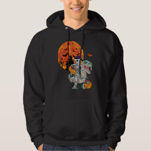 Skelett reitende Mumie Dinosaurier rex Halloween K Hoodie