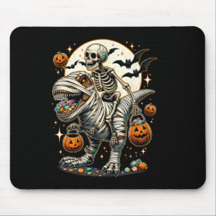 Skelett-Reitende-Mumie-Dinosaurier-T-Rex-Kinder-Ju Mousepad