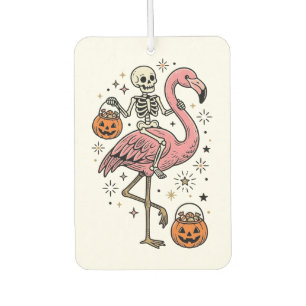 Skelett Reitender Flamingo Halloween Süßigkeiten S Autolufterfrischer