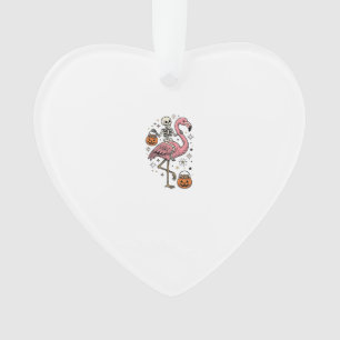 Skelett Reitender Flamingo Halloween Süßigkeiten S Ornament
