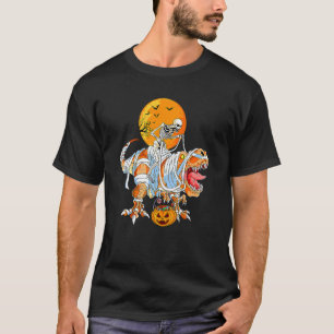 Skelett Riding Mummy Dinosaurier rex for Boys Kids T-Shirt