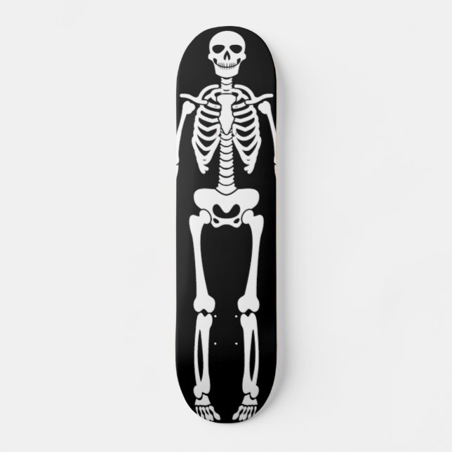 Skelett Skateboard (Vorderseite)