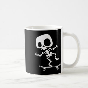 Skelett Skateboard Halloween Kostüm Spaß Skateboar Kaffeetasse