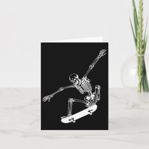 Skelett Skateboard Skull Halloween Skateboard Karte