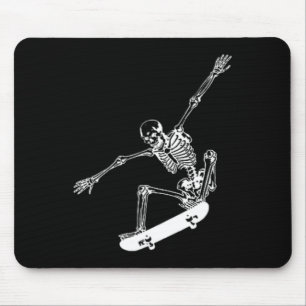 Skelett Skateboard Skull Halloween Skateboard Mousepad