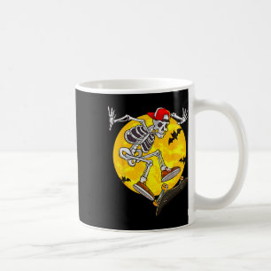 Skelett Skeleton Witziges Halloween Skate Kaffeetasse