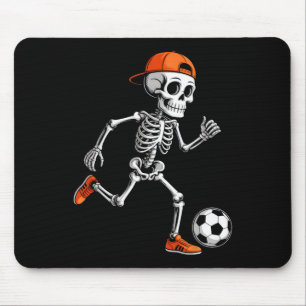 Skelett spielt Fußball Jungen Männer Lustiges Hall Mousepad