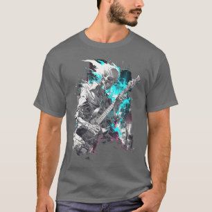 Skelett spielt Gitarre Rock Shredding Gitarre 1 1 T-Shirt