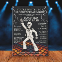 Skelett Spuk Disco Bash Halloween-Party