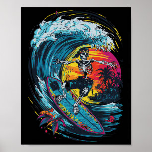 Skelett-Surfen  Poster