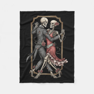 Skelett-Tango-Halloween-Kostüm Gruseltänzer Da Fleecedecke