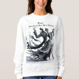 Skelett-Tanz Sweatshirt