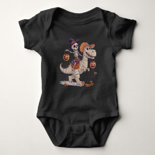 Skelett-Trick-oder-Leckerei-Reiten mit Mumified Di Baby Strampler