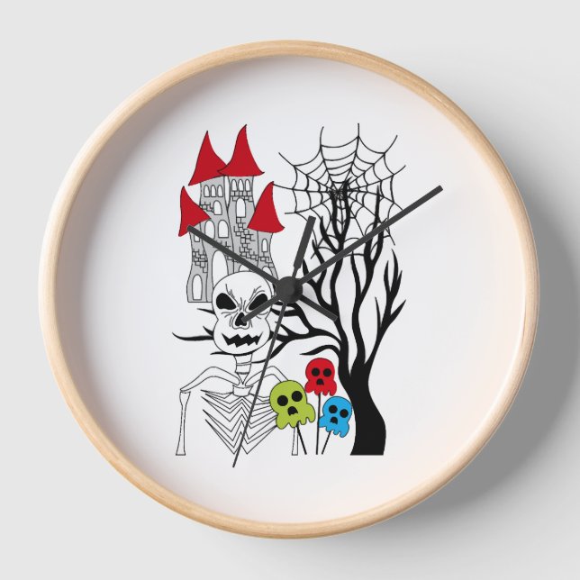 Skelett Uhr (Vorderseite)