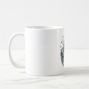 Skelett umarmt einen deutschen Schäferhund � Einzi Kaffeetasse