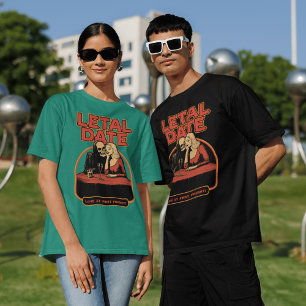 Skelett und FrauenIllustration: Einzigartiges Hall T-Shirt