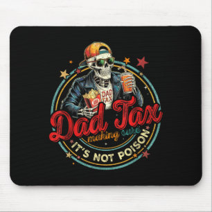 Skelett-Vater-Steuer sorgt dafür, dass der Junge u Mousepad