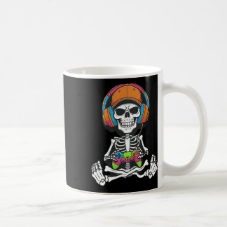 Skelett-Videospiel-Halloween-Gaming-Gamer-Jungs Ic Kaffeetasse
