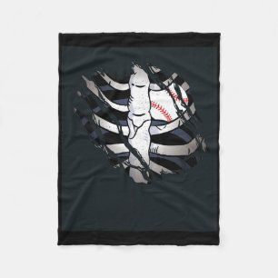 Skelett Weiches Herz Zombie-Kostüm-T-Shirt Fleecedecke