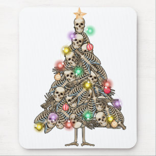 Skelett Weihnachtsbaum Funny Ugly Xmas Skelette Mousepad