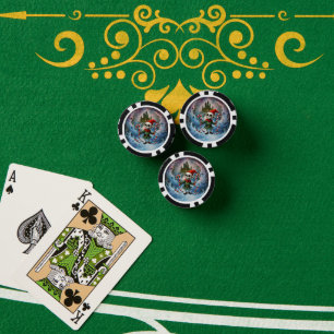 Skelett-Weihnachtself – Gruselig Süßer Dunkler Fei Pokerchips