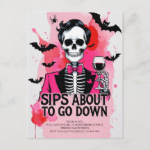 Skelett Wein Halloween