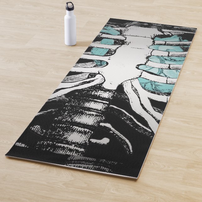 Skelett Yoga Mat Yogamatte (Beispiel)