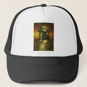 Skelett "zivil War Roundhead" Truckerkappe
