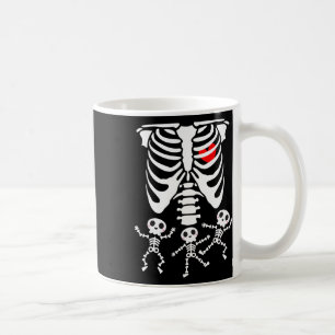 Skelett zu Halloween-Schwangerschaften Kostüme m Kaffeetasse