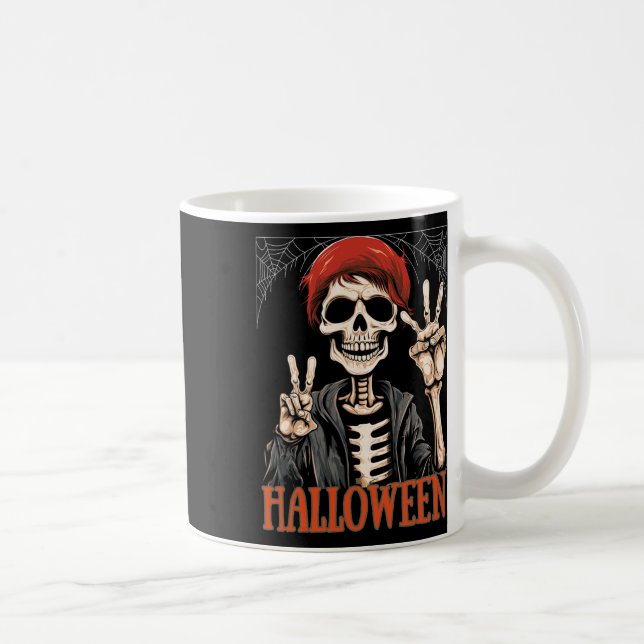 Skelettabend Apokalypse zu Halloween Funny Kaffeetasse (Rechts)